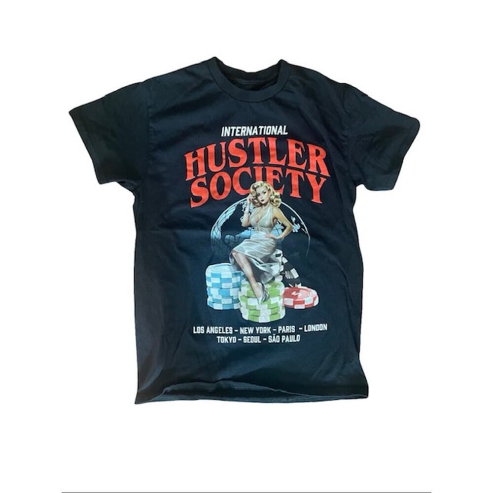 NovaMen Hustler Society Graphic Tee | Size Small | 100% Cotton